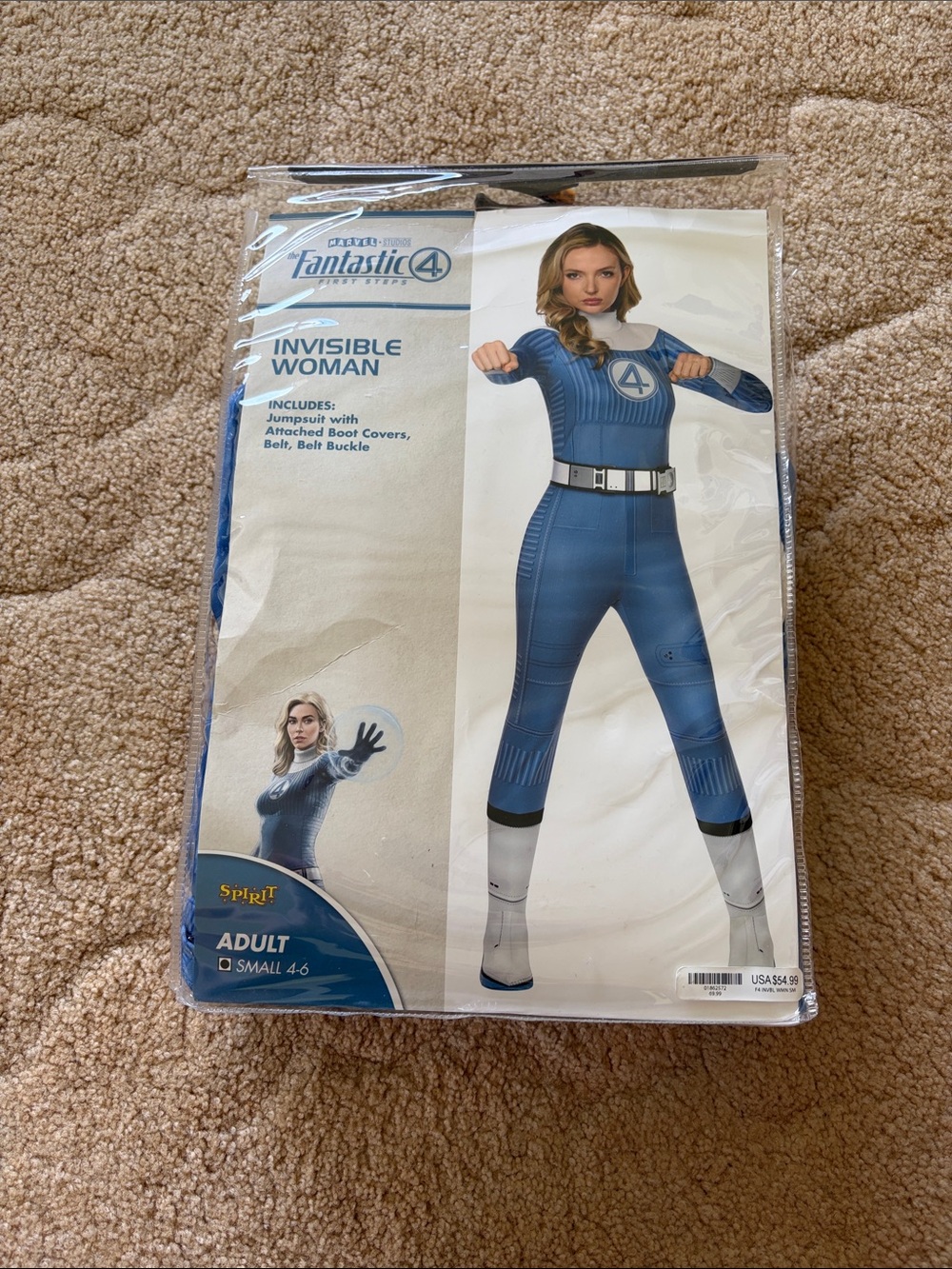 Spirit Invisible Woman Jumpsuit - Blue & White